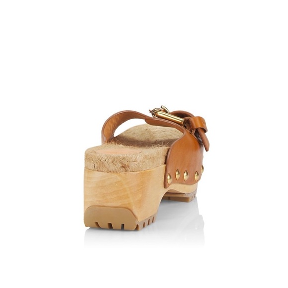 See by Chloe. Joline Buckle-Accented Leather Clogs (size 40) - Picture 3 of 13